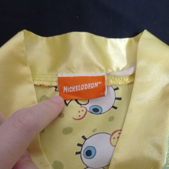 SPONGEBOB SQUARTPANTS BLANKET SNUGGIE KIDS YOUTH Size 6-8 NICKELODEON ROBE - Picture 3 of 7